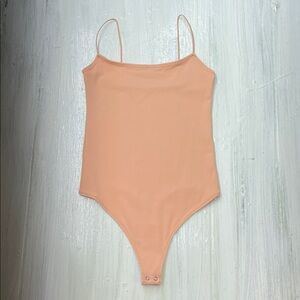 Abercrombie & Fitch Soft Collection Light Peach/Cream Bodysuit Sz S